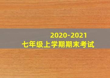 2020-2021七年级上学期期末考试