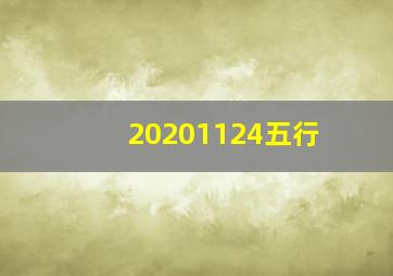 20201124五行