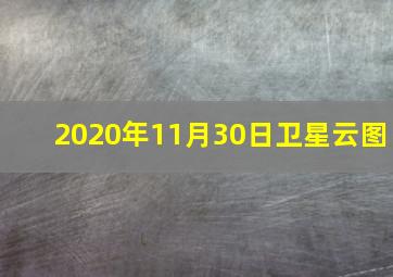 2020年11月30日卫星云图