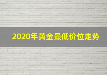 2020年黄金最低价位走势