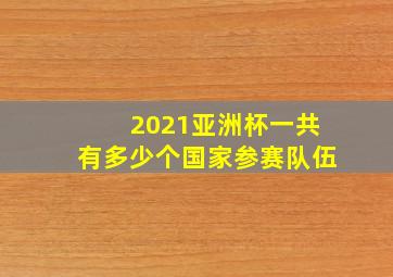 2021亚洲杯一共有多少个国家参赛队伍