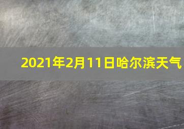 2021年2月11日哈尔滨天气