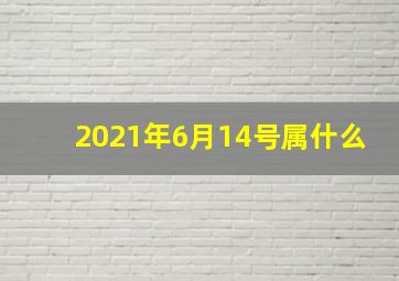 2021年6月14号属什么