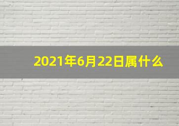 2021年6月22日属什么