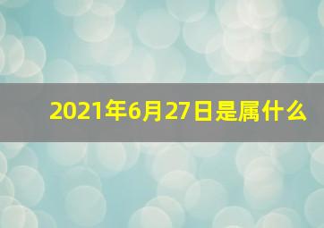 2021年6月27日是属什么