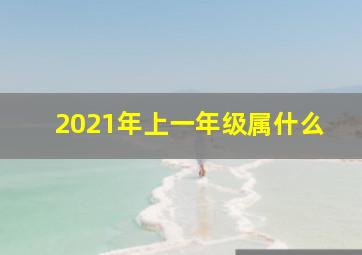 2021年上一年级属什么