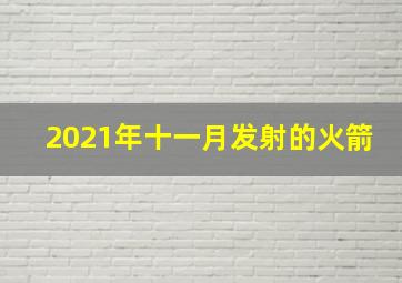 2021年十一月发射的火箭