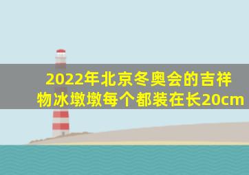 2022年北京冬奥会的吉祥物冰墩墩每个都装在长20cm