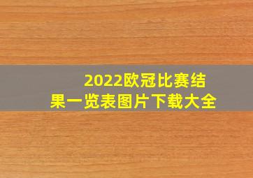 2022欧冠比赛结果一览表图片下载大全