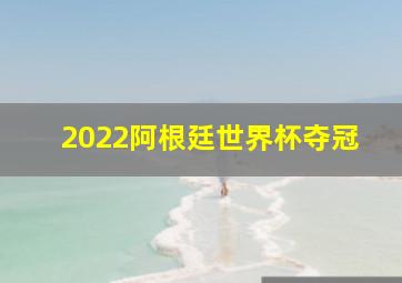 2022阿根廷世界杯夺冠