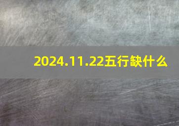 2024.11.22五行缺什么