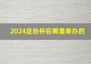 2024足协杯在哪里举办的