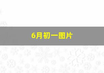 6月初一图片