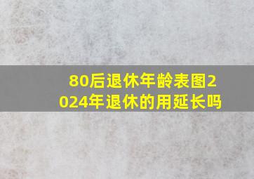 80后退休年龄表图2024年退休的用延长吗