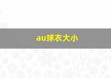 au球衣大小