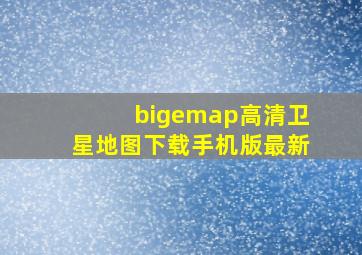 bigemap高清卫星地图下载手机版最新