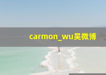 carmon_wu吴微博