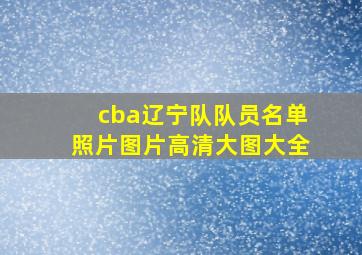 cba辽宁队队员名单照片图片高清大图大全