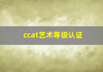 ccat艺术等级认证