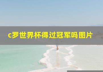 c罗世界杯得过冠军吗图片