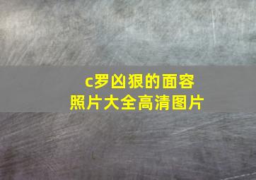 c罗凶狠的面容照片大全高清图片