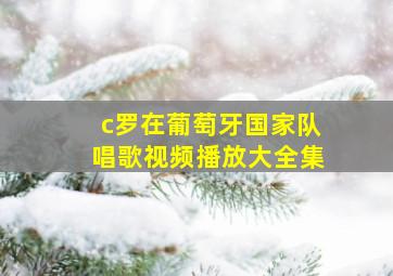 c罗在葡萄牙国家队唱歌视频播放大全集