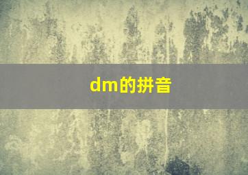 dm的拼音