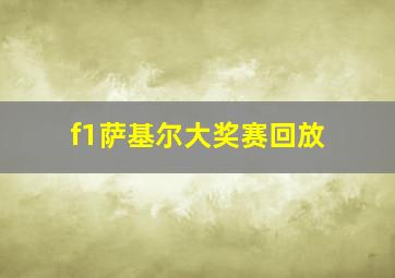 f1萨基尔大奖赛回放