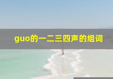 guo的一二三四声的组词