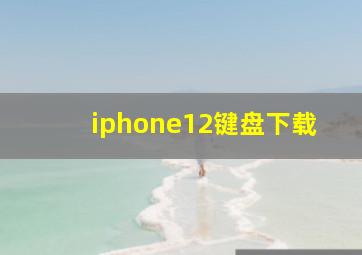 iphone12键盘下载