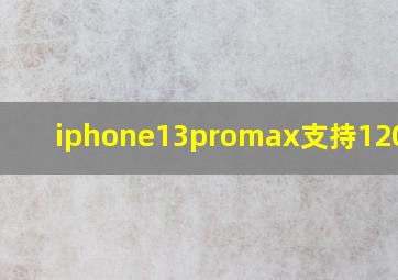 iphone13promax支持120帧吗