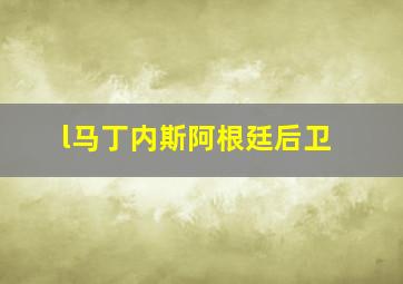 l马丁内斯阿根廷后卫