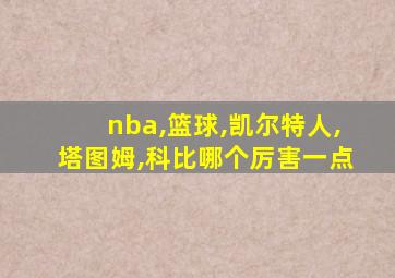 nba,篮球,凯尔特人,塔图姆,科比哪个厉害一点