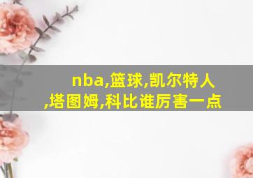 nba,篮球,凯尔特人,塔图姆,科比谁厉害一点