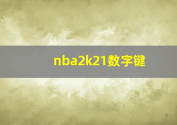 nba2k21数字键