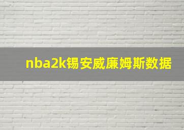 nba2k锡安威廉姆斯数据