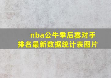 nba公牛季后赛对手排名最新数据统计表图片