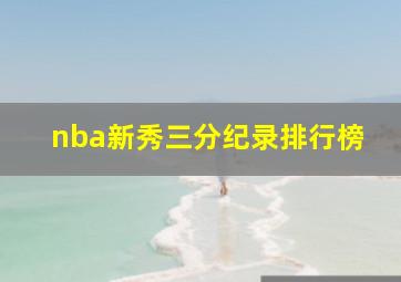 nba新秀三分纪录排行榜