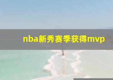 nba新秀赛季获得mvp