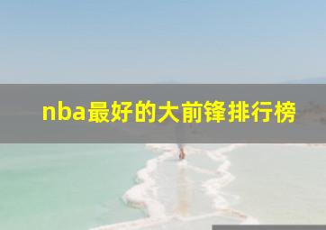 nba最好的大前锋排行榜