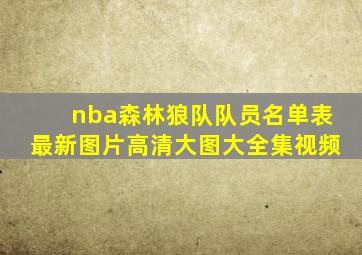 nba森林狼队队员名单表最新图片高清大图大全集视频