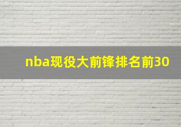 nba现役大前锋排名前30