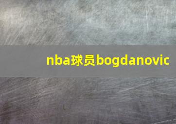 nba球员bogdanovic