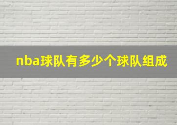 nba球队有多少个球队组成