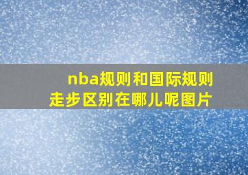 nba规则和国际规则走步区别在哪儿呢图片