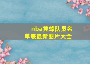 nba黄蜂队员名单表最新图片大全