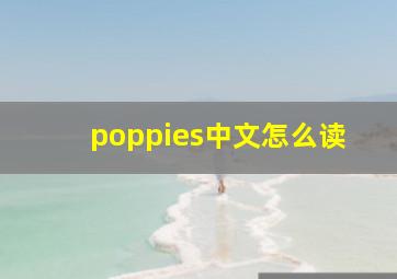 poppies中文怎么读