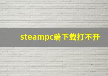 steampc端下载打不开