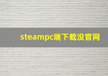 steampc端下载没官网