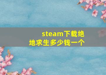 steam下载绝地求生多少钱一个